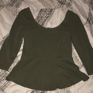 Express Olive Green Top